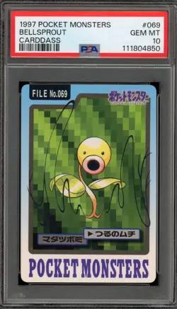 Pokemon Bandai Carddass Bellsprout Japanese #069 PSA 10 Gem Mint - Image 1