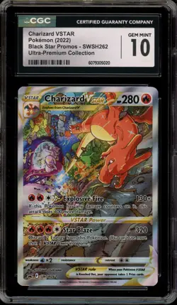 Pokemon Charizard VSTAR Ultra-Premium Coll. Full Alt Art Promo SWSH262 CGC 10 - Image 1