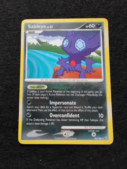 Sableye 48/100 2008 Uncommon Pokemon TCG Stormfront Pokmeon TCG - Image 1