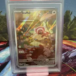 2025 POKEMON MEG EN-MEGA EVOLUTION ILLUSTRATION RARE #154 STUFFUL PSA 10 - Image 2