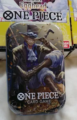 One Piece 3 Box 1 Tin Lot. 1 Sabo Vol 2 Tin Pack Set & 3 Egghead Starter Decks - Image 2