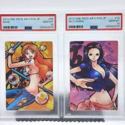 PSA 10 2012 CARDDASS ONE PIECE AR FORMATION 03 Nami & Robin Sequential Gem Mint - Image 1