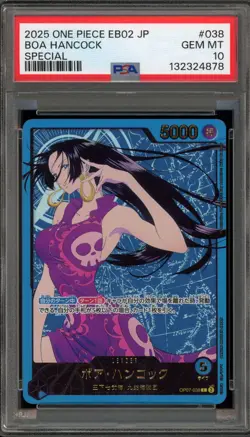 One Piece CCG Boa Hancock EB02 Japanese Special OP07-038 PSA 10 Gem Mint - Image 1