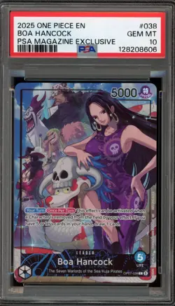 One Piece CCG Boa Hancock PSA Magazine Exclusive Promo OP07-038 PSA 10 Gem Mint - Image 1