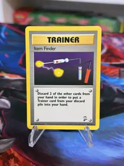 Pokemon TCG Trainer Item Finder 103/130 Card, Base Set 2 Rare - Image 1