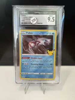 2021 Pokemon Celebrations 004/025 Palkia CGC 9.5 Mint+ Holo Foil Rare Card TCG - Image 2