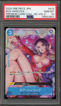 One Piece CCG Boa Hancock Premium Card Coll. BS Vol. 2 JPN ST03-013 PSA 10 - Image 1