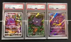 PSA10 Pokemon Gengar chr Ghost Gengar 074 071 MBG 022 Three Card Trio - Image 1