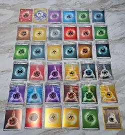 36 Energy Holofoil Pokemon Card Lot Holo Rare Collection - Image 1
