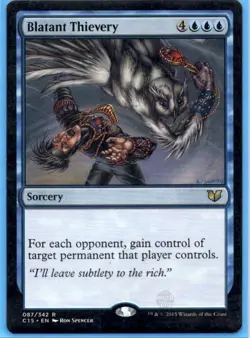 MTG Blatant Thievery #87 Commander 2015 Normal R NM Magic Card - Image 1