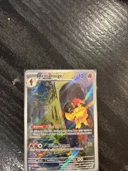 Armarouge 203/198 Scarlet & Violet Illustration Rare Holo Pokemon Card - Image 2