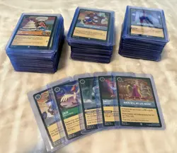 Disney Lorcana TCG Multiple Set Cold Foil Lot 97 Cards NM - Image 1