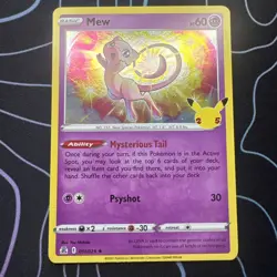 Mew 11/25 Celebrations Holo 25th Anniversary Card - NM - Image 1