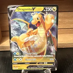 DRAGONITE V Full-Art Holo POKEMON GO 2022 Trading Card 049/078 - Image 1