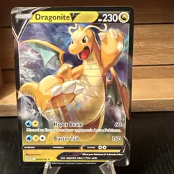 DRAGONITE V Full-Art Holo POKEMON GO 2022 Trading Card 049/078 - Image 2