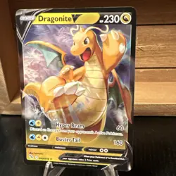 DRAGONITE V Full-Art Holo POKEMON GO 2022 Trading Card 049/078 - Image 3