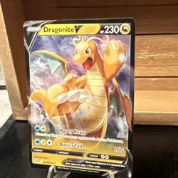DRAGONITE V Full-Art Holo POKEMON GO 2022 Trading Card 049/078 - Image 4