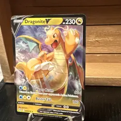 DRAGONITE V Full-Art Holo POKEMON GO 2022 Trading Card 049/078 - Image 5