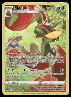 Pokemon Cards Flapple TG02/TG30 Astral Radiance Trainer Gallery Holo MP - Image 1
