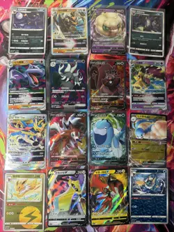 Pokemon 16 Card Lot nm V Max Mega Amazing Ex HOLO Rare Hits Only B84 - Image 1