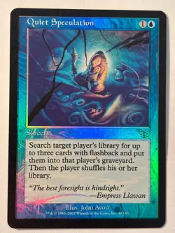 Quiet Speculation 49/143 Foil Card Judgement Magic the Gathering LP - Image 1