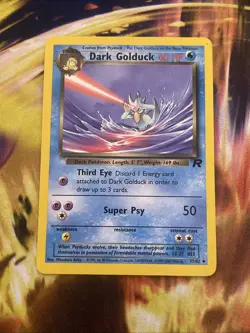 Dark Golduck 37/82 Team Rocket Non Holo Vintage Pokemon Card MP - Image 1