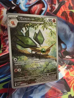 Pokemon - Surging Sparks Vibrava 2024 206/191 Illustration Rare Card Tcg - Image 1