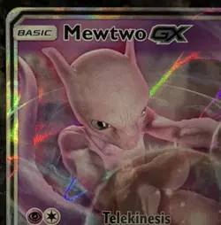 Pokemon TCG Mewtwo GX SM196 SM Promo Holo Basic Psychic Card 🔥🔥🔥 - Image 3