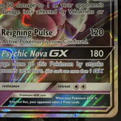 Pokemon TCG Mewtwo GX SM196 SM Promo Holo Basic Psychic Card 🔥🔥🔥 - Image 5