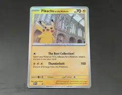 Pikachu at the Museum Card Holo ( Fan Art) - Image 1