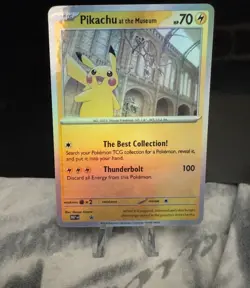 Pikachu at the Museum Card Holo ( Fan Art) - Image 2