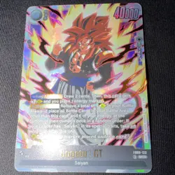 DRAGON BALL Gogeta : GT SCR FB09-123 Holo Battle Card 40000 HP - Image 1