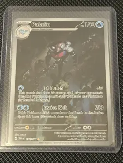 Palafin 225/091 2024 Paldean Fates Pokemon Card TCG Shiny Ultra Rare Holo - Image 1