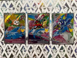 Rowlet Litten Popplio MEP 043 044 045 First Partner Series 1 Promo Pokemon Cards - Image 1
