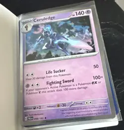 Pokemon Binder With Holo Pokemon Cards (45 Cards Total) - Image 2