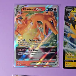 Lot of 6 V & VSTAR Pokemon Cards Full Art Holo Charizard Pikachu Dragonite NM - Image 2