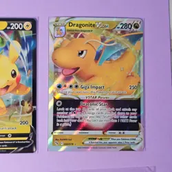 Lot of 6 V & VSTAR Pokemon Cards Full Art Holo Charizard Pikachu Dragonite NM - Image 4