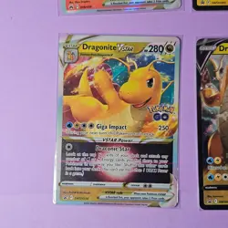 Lot of 6 V & VSTAR Pokemon Cards Full Art Holo Charizard Pikachu Dragonite NM - Image 5