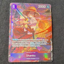 ONE PIECE Shanks (Alternate Art) OP13-065 Rare Foil Carrying On His Will Card - Image 1