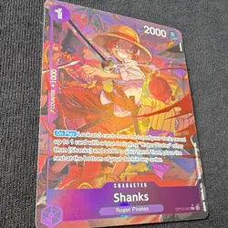 ONE PIECE Shanks (Alternate Art) OP13-065 Rare Foil Carrying On His Will Card - Image 3