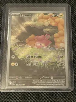 Pokemon TCG Pawmi Illustration Rare Card 226/091 SV Paldean Fates - Image 1