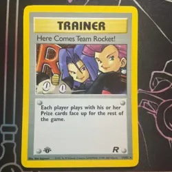 1st Edition Here Comes Team Rocket 15/82 Holo Rare Pokemon Card NM 💎 - Image 1