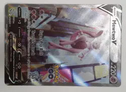Mewtwo V Alternate Art 072/078 Holo Full Art Pokemon Go Card LIGHT PLAY - Image 2