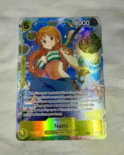 One Piece Card Game Nami SR Alt Art EB03-053 English NM Heroines Edition - Image 3