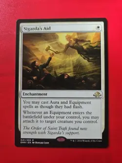 Sigarda's Aid Eldritch Moon Regular Card Magic The Gathering - Image 1