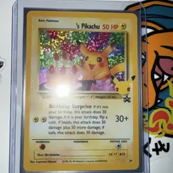 Pokemon Pikachu TCG Celebrations Birthday Promo Holo Card #24 - Image 1