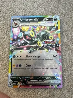 Pokemon Umbreon EX TCG Stamped Prismatic Card 060/131 Evolutions Surprise Box - Image 1
