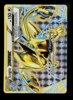 Lugia BREAK 79/124 XY Fates Collide 2016 Holo Rare Pokemon Card TCG - Image 1