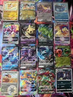 Pokemon 16 Card Lot nm V Max Mega Amazing Ex HOLO Rare Hits Only B82 - Image 1