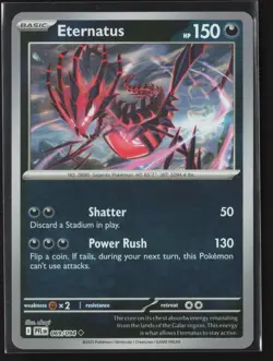 Eternatus Uncommon ME02: Phantasmal Flames 069/094 NM Pokemon Card Reverse Holo - Image 1
